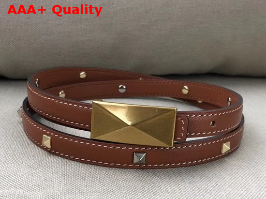 Hermes Tres Medor Belt Buckle and Clous Medor Leather Strap 13mm in Swift Calfskin Gold Replica
