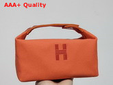 Hermes Trousse Bride A Brac Petit Modele Orange Replication