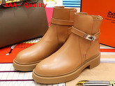 Hermes Veo Ankle Boot Light Brown Calfskin Replica