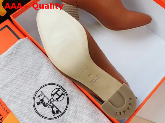 Hermes Veronica Ankle Boot Natural Calfskin Replica