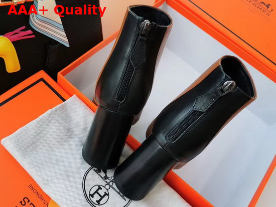 Hermes Veronica Ankle Boot Natural and Noir Calfskin Replica