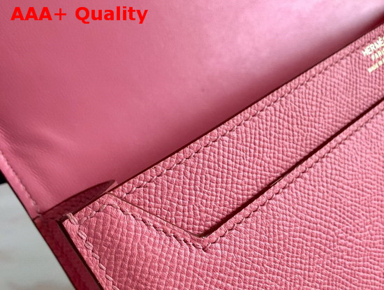 Hermes Verrou 21 Bag in Rose Azalee Epsom Calfskin Hand Stitching Replica