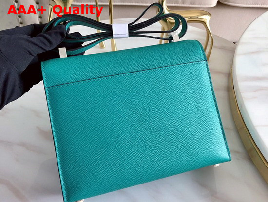 Hermes Verrou 21 Bag in Turquoise Epsom Calfskin Hand Stitching Replica