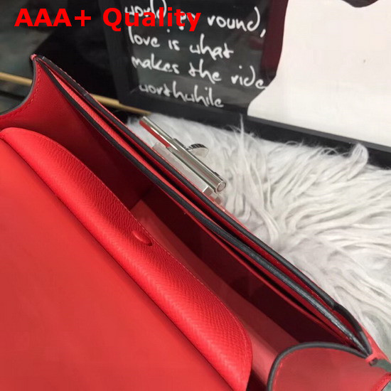 Hermes Verrou Bag in Red Epsom Calfskin Replica