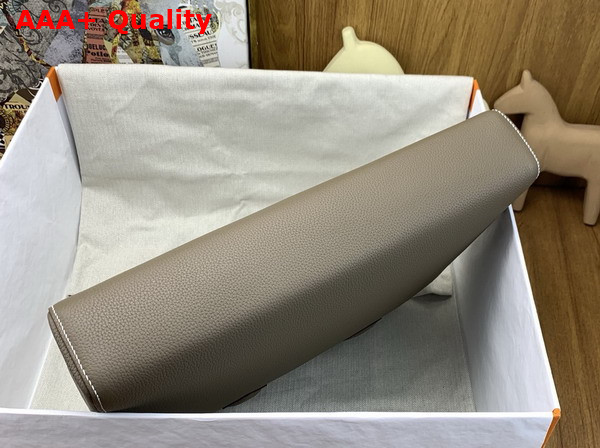 Hermes Victoria Light Briefcase in Elephant Gray Evercolor Calfskin Replica