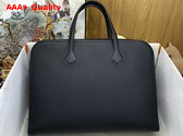 Hermes Victoria Light Briefcase in Noir Evercolor Calfskin Replica