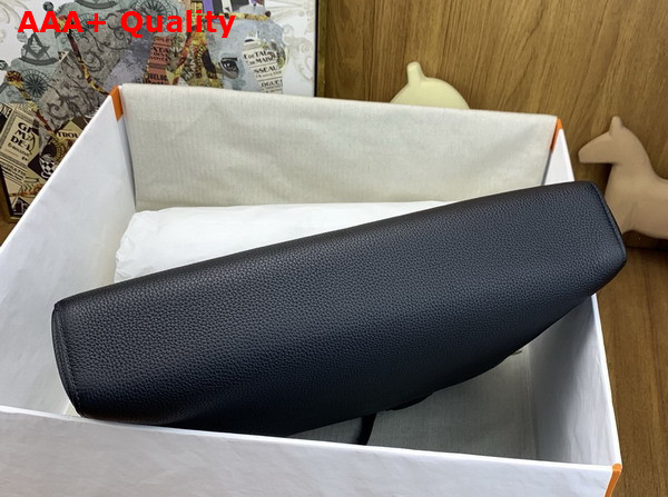 Hermes Victoria Light Briefcase in Noir Evercolor Calfskin Replica