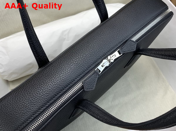Hermes Victoria Light Briefcase in Noir Evercolor Calfskin Replica