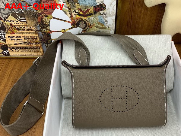 Hermes Videpoches Bag in Elephant Grey Togo Calfskin Replica