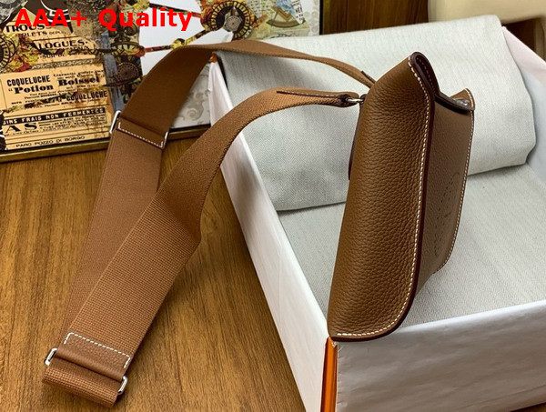 Hermes Videpoches Bag in Gold Brown Togo Calfskin Replica