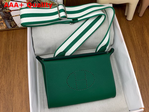 Hermes Videpoches Bag in Green Togo Calfskin Replica