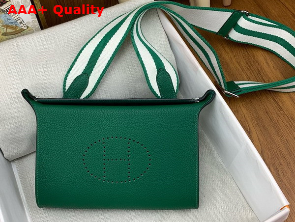 Hermes Videpoches Bag in Green Togo Calfskin Replica