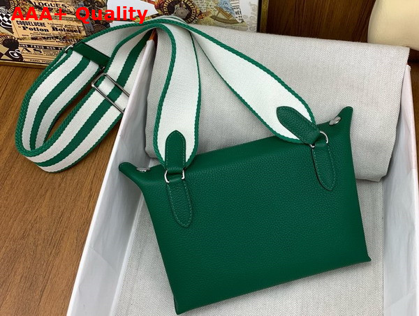 Hermes Videpoches Bag in Green Togo Calfskin Replica