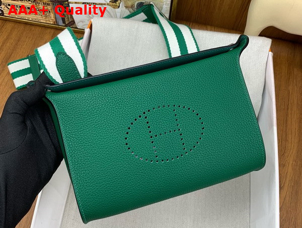 Hermes Videpoches Bag in Green Togo Calfskin Replica
