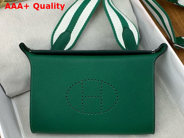 Hermes Videpoches Bag in Green Togo Calfskin Replica
