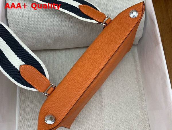 Hermes Videpoches Bag in Orange Togo Calfskin Replica