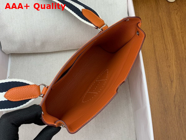 Hermes Videpoches Bag in Orange Togo Calfskin Replica