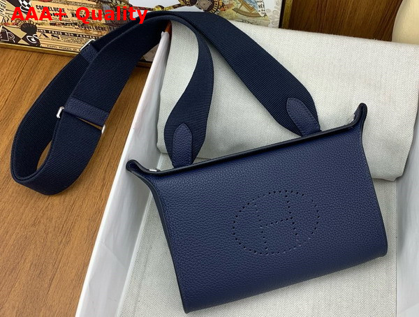 Hermes Videpoches Bag in Sapphire Blue Togo Calfskin Replica