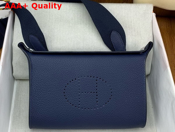 Hermes Videpoches Bag in Sapphire Blue Togo Calfskin Replica