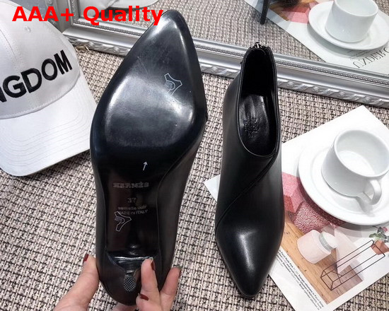 Hermes Virginia Ankle Boot in Black Calfskin with Slender Heel Replica
