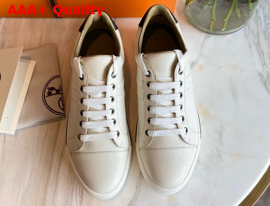 Hermes Voltage Sneaker in Beige Epsom Calfskin Replica