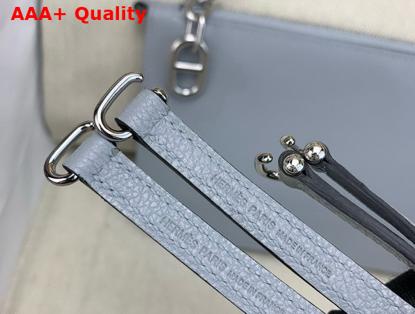 Hermes Zipengo Chaine d Ancre To Go Pouch in Bleu Glacier Evercolor Calfskin Replica