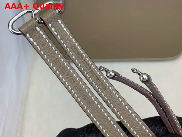 Hermes Zipengo Chaine d Ancre To Go Pouch in Elephant Grey Evercolor Calfskin Replica