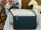 Hermes Zipengo Chaine d Ancre To Go Pouch in Emerald Green Evercolor Calfskin Replica