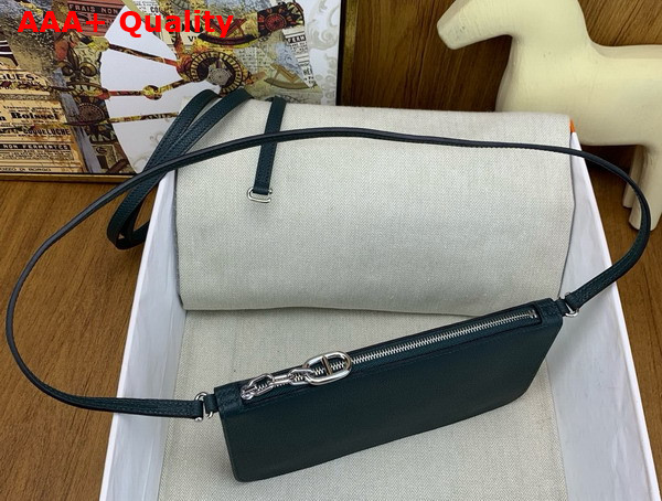 Hermes Zipengo Chaine d Ancre To Go Pouch in Emerald Green Evercolor Calfskin Replica