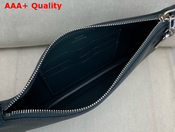 Hermes Zipengo Chaine d Ancre To Go Pouch in Emerald Green Evercolor Calfskin Replica