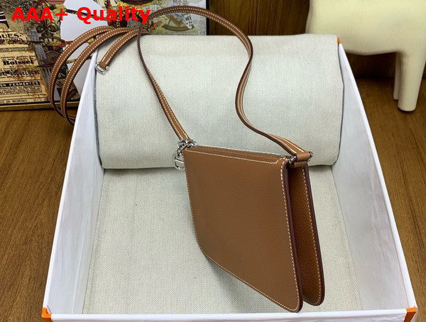 Hermes Zipengo Chaine d Ancre To Go Pouch in Gold Evercolor Calfskin Replica