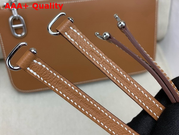 Hermes Zipengo Chaine d Ancre To Go Pouch in Gold Evercolor Calfskin Replica