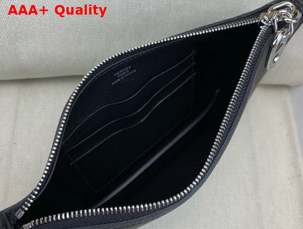 Hermes Zipengo Chaine d Ancre To Go Pouch in Noir Evercolor Calfskin Replica