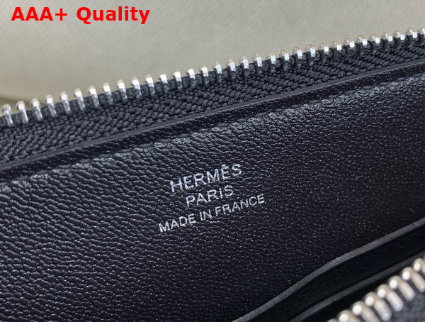 Hermes Zipengo Chaine d Ancre To Go Pouch in Noir Evercolor Calfskin Replica