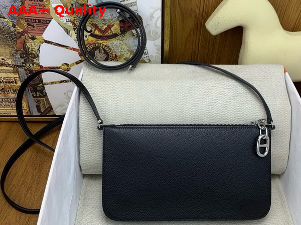 Hermes Zipengo Chaine d Ancre To Go Pouch in Noir Evercolor Calfskin Replica