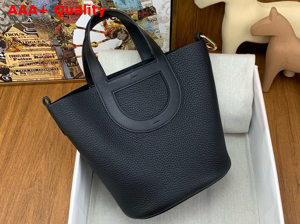 Hermes in The Loop Bag in Black Togo Leather Replica