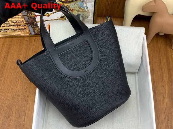 Hermes in The Loop Bag in Black Togo Leather Replica