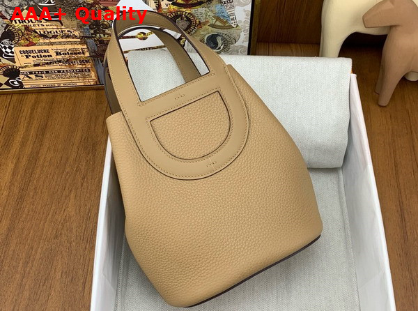 Hermes in The Loop Bag in Milky Tea Togo Leather Replica