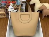 Hermes in The Loop Bag in Milky Tea Togo Leather Replica