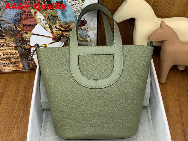 Hermes in The Loop Bag in Sage Green Togo Leather Replica