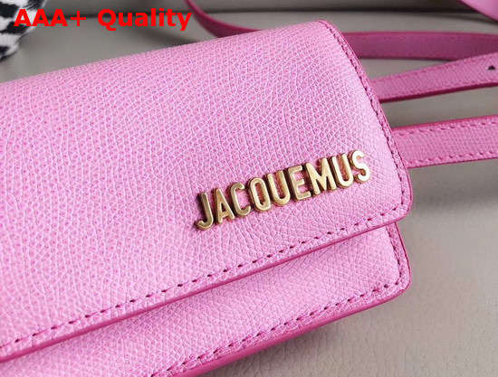 Jacquemus La Ceinture Bello Leather Belt Bag in Pink Replica