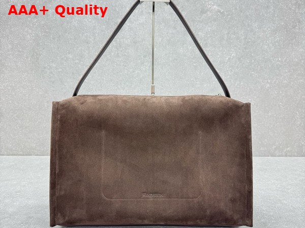 Jacquemus Large Loafer Bag in Brown Suede Leather Replica