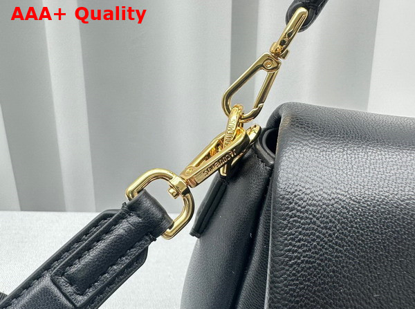 Jacquemus Le Bambimou Puffed Flap Bag in Black Soft Padded Leather Replica
