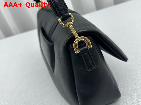 Jacquemus Le Bambimou Puffed Flap Bag in Black Soft Padded Leather Replica