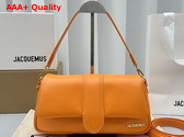 Jacquemus Le Bambimou Puffed Flap Bag in Dark Yellow Soft Padded Leather Replica