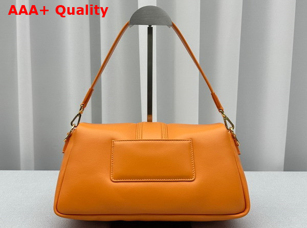 Jacquemus Le Bambimou Puffed Flap Bag in Dark Yellow Soft Padded Leather Replica