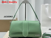 Jacquemus Le Bambimou Puffed Flap Bag in Khaki Soft Padded Leather Replica
