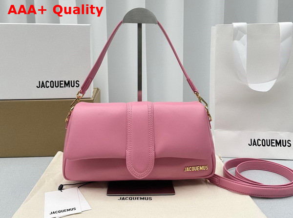 Jacquemus Le Bambimou Puffed Flap Bag in Light Pink Soft Padded Leather Replica