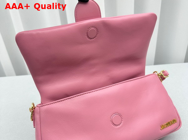 Jacquemus Le Bambimou Puffed Flap Bag in Light Pink Soft Padded Leather Replica