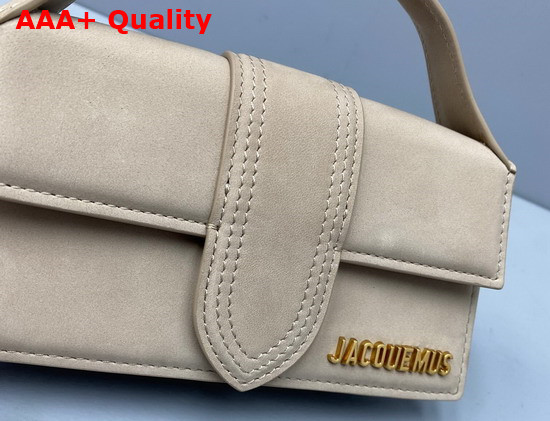Jacquemus Le Bambino Beige Suede Leather Replica